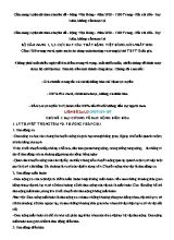 Cẩm nang luyện thi Vật lý 10 theo chuyên đề - Chủ đề 1 Đại cương về dao động điều hòa - Đặng Việt Hùng